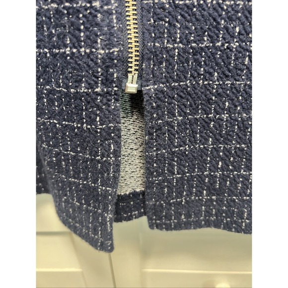 Anthropologie Maeve Jacquard Grid Windowpane Stretch Pencil Skirt Size Medium - Picture 8 of 8
